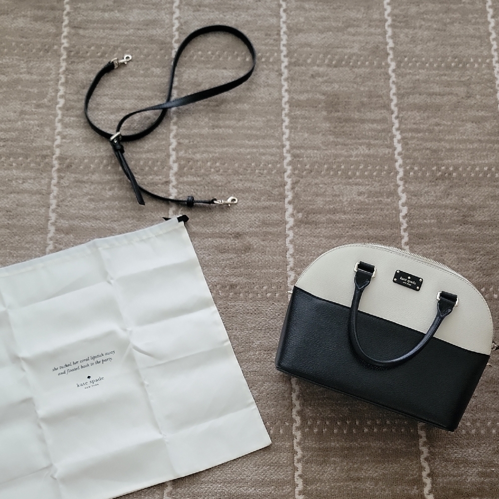 Kate Spade Black and Cream Women's Bag